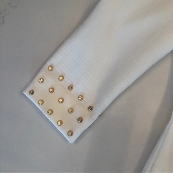 NWT Michael Kors gold studded cream dress - Picture 7 of 15